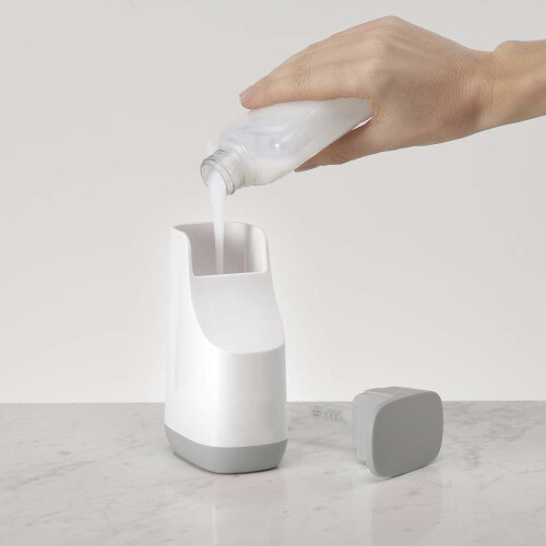 Joseph Joseph Zeepdispenser - Joseph Joseph - 350 ml - Polypropyleen - Wit/Grijs - Antislip 2