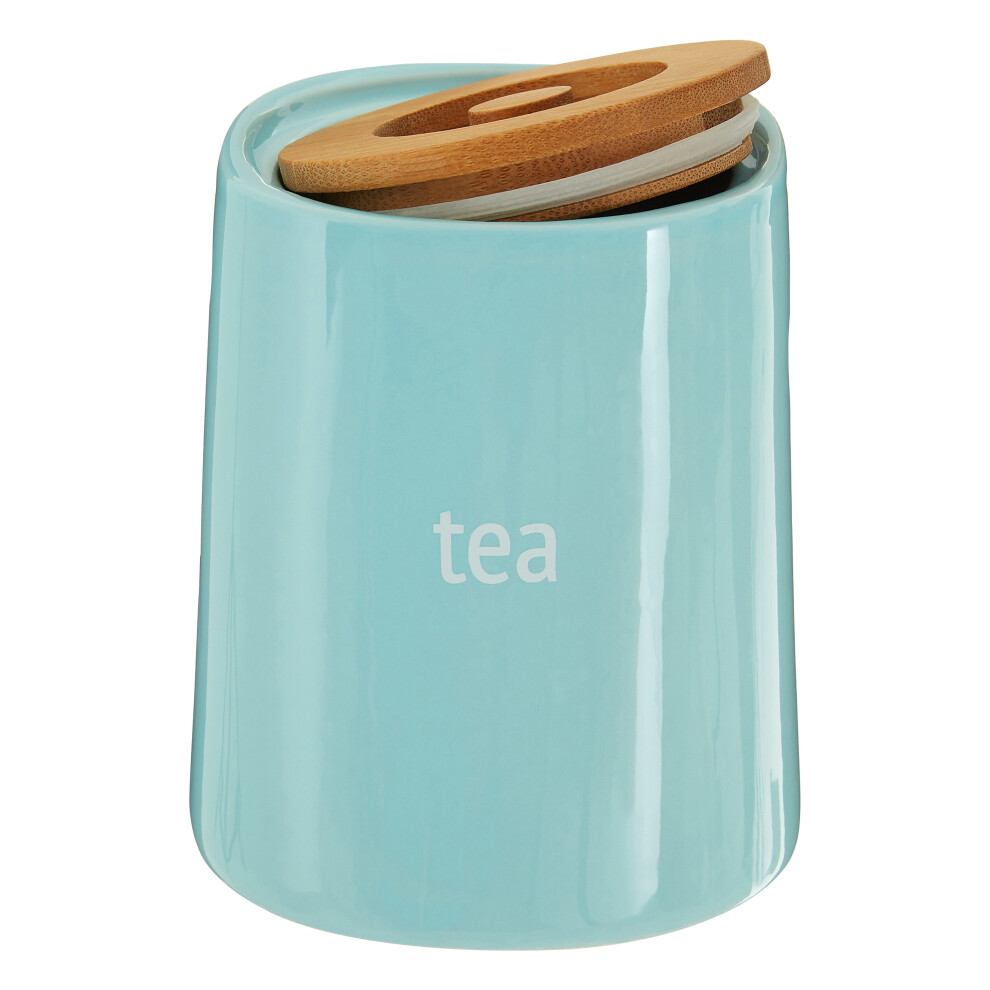 Premier Housewares Fletcher Ceramic Tea Canister Blue