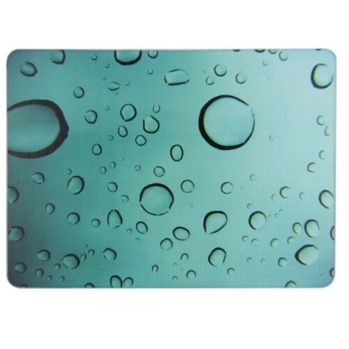28X38Cm Water Droplets Glass Worktop Saver Protector Chopping Cutting Board