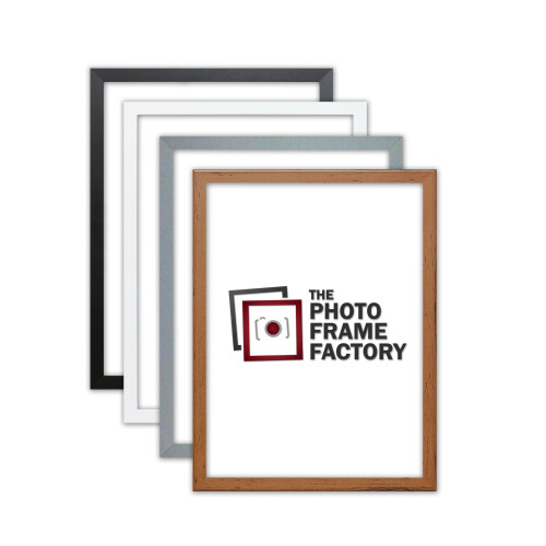 Thin Matt Picture Photo Frames, Flat Profile Art Poster Frames Black