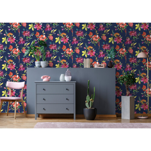 Holden Decor Melgrano Navy Wallpaper 90521 2