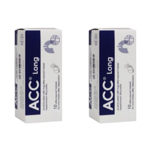 ACC Long 600 mg Effervescent Tablets 10's (Pack Of 2) on OnBuy