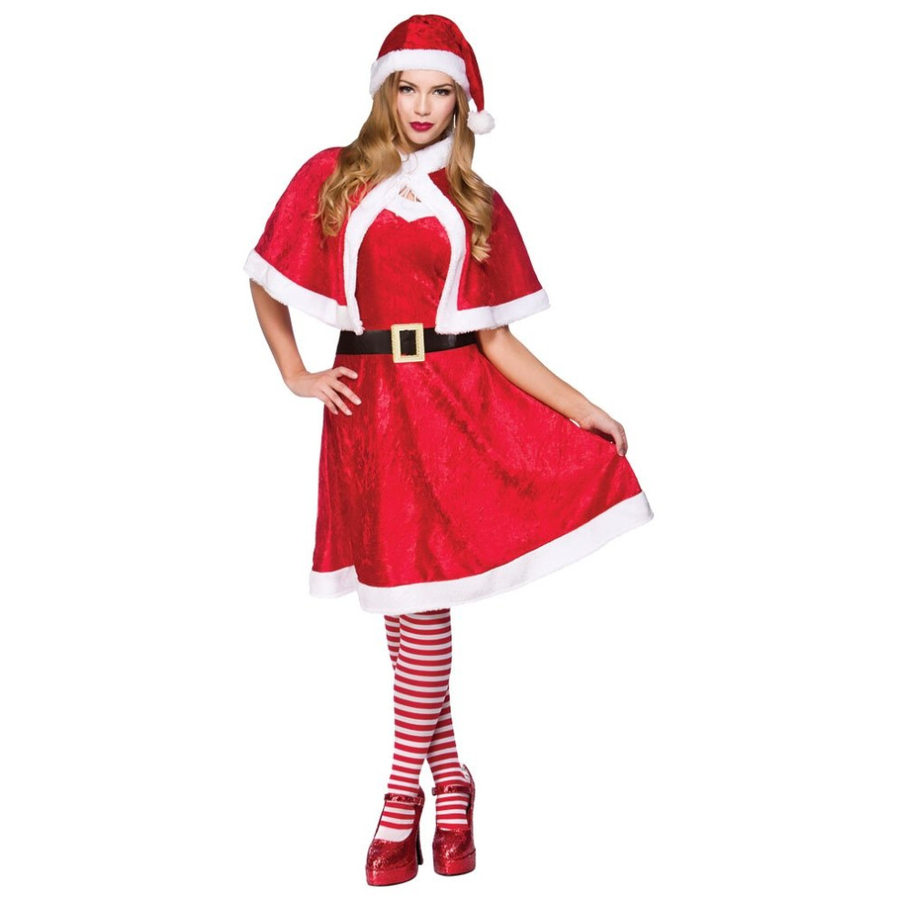 (One Size) Little Miss Santa Claus Costume | Christmas