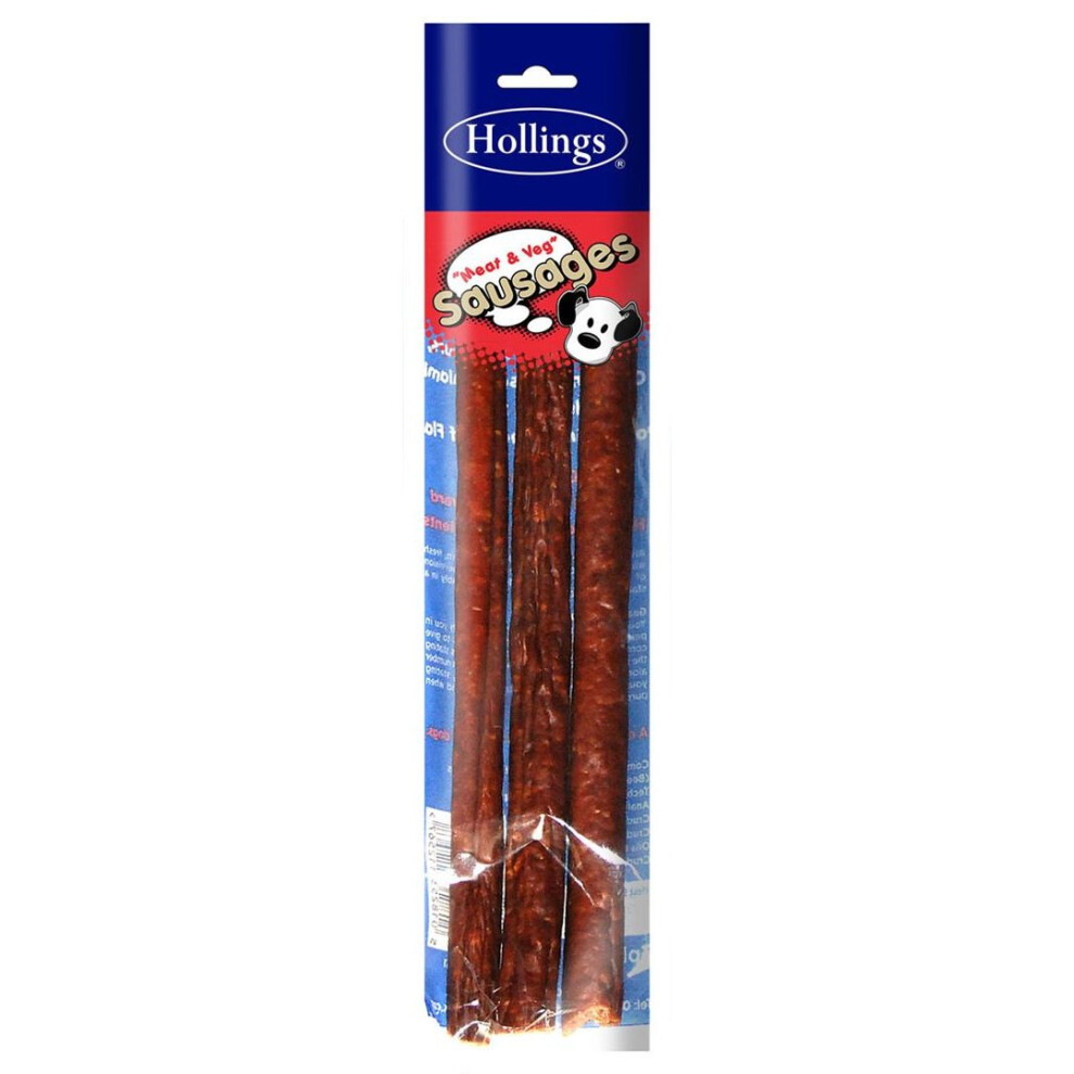 Hollings Meat & Veg Sausage 3pk (Pack Of 12)