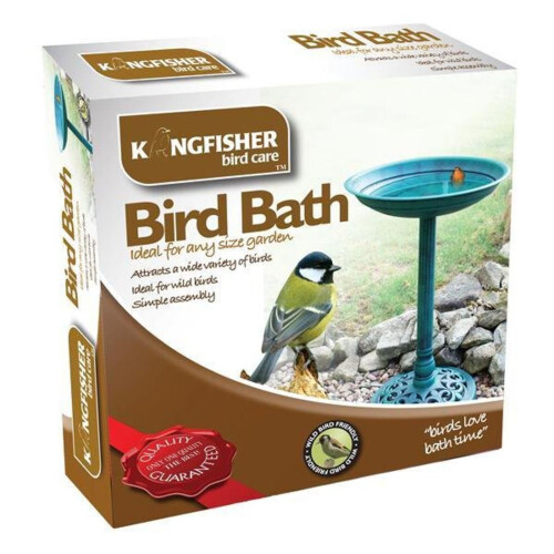 Traditional Bird Bath Water Feeding Station Outdoor Garden Ornament Resin