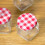 GEEZY GEEZY 5 Pcs Clear Glass Jar Set Mini Containers Storage Jam Jars with Screw Top Lids 2