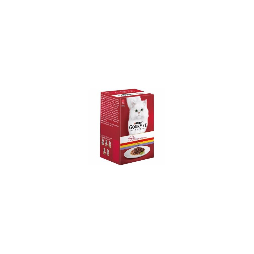 Purina Gourmet Mon Petit Meat 6X50g (Pack Of 8)