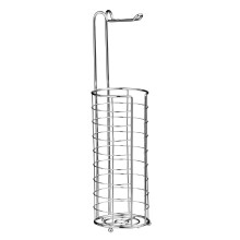 Premier housewares Chrome Toilet Roll Holder/ Storer