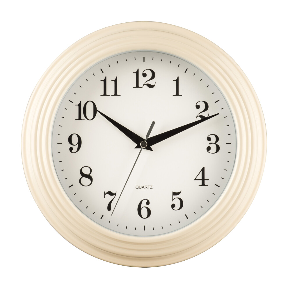 Premier housewares Cream Wall Clock-image-OPC-P6NV2FQ-NEW