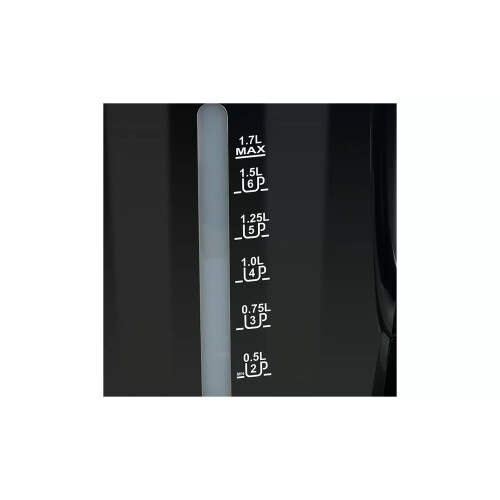 1.7L New Basic Kettle Indicator Light And Boil Dry Protection - Black 1