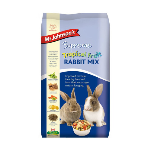 Mr Johnson's Supreme Rabbit Tropical Fruit Mix 2.25kg (Pack of 4)