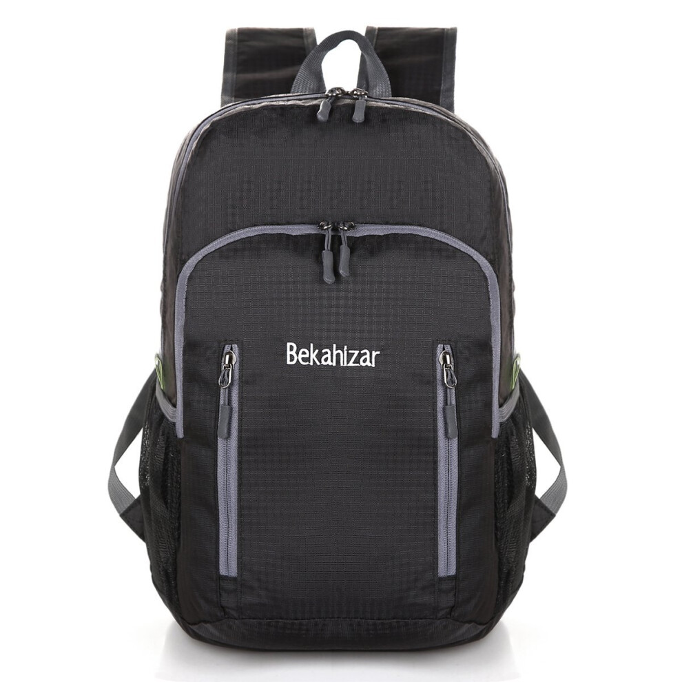 Bekahizar 20L Ultra Lightweight Backpack Foldable Hiking Daypack Rucksack Water Resistant Travel Day Bag for Men Women Kids Outdoor Camping...