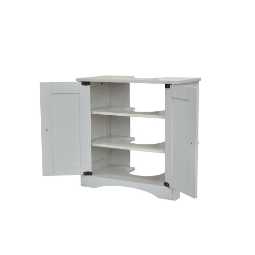 Timber Art Design UK Bathroom Sink Cabinet Under Basin Vanity Storage Cupboard Unit White 2