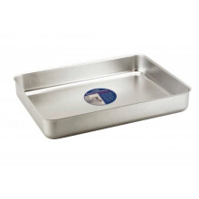 12x8 Inch 3.1 Litre Aluminium Baking Pan - Durable, Versatile Roast Pan for Meat, Poultry & Baked Goods