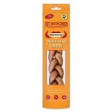 Pet Munchies Large Grass-Fed Buffalo Dental Chews 90g – Salmon Oil, Omega-3, 100% Natural, Human-Grade, Tartar Control (1803)