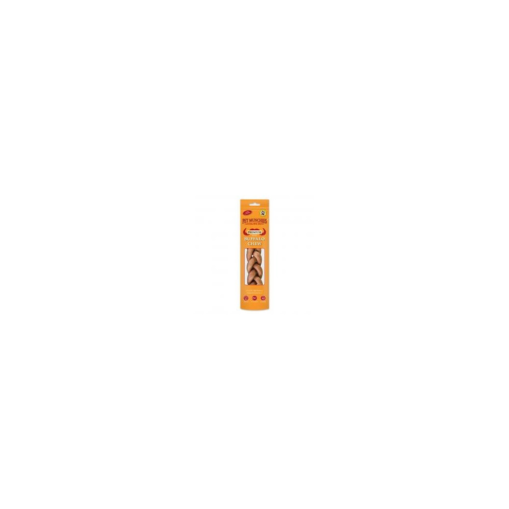 Pet Munchies Large Buffalo Dental Chews 90g (Pack of 8)