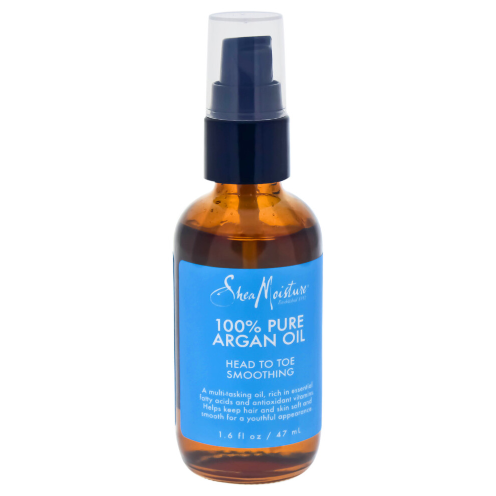 100% Pure Argan Oil Head To Toe Smoothing by Shea Moisture for Unisex - 1.6 oz Oil