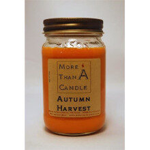 More Than A Candle ATH16M 16 oz Mason Jar Soy Candle, Autumn Harvest