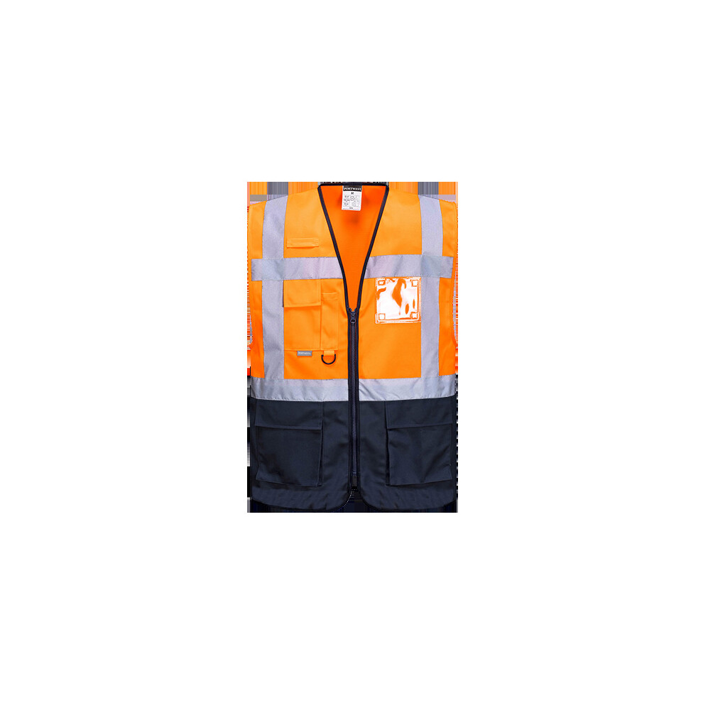 (Orange & Navy, 2XL) Warsaw Executive Vest-image-OPC-PNKFQF-NEW