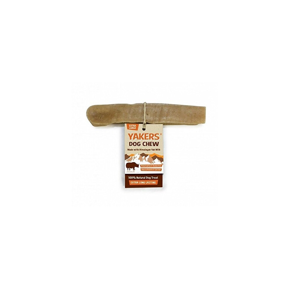 Yakers Extra Large Dog Chew X2 - Yak Milk Value Pack - 100% Natural, Gluten-Free & Preservative-Free, Vegetarian, Rich In Protein & Calcium - Hj8u