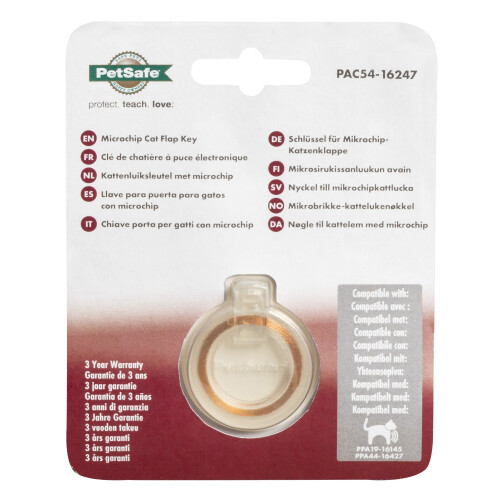 PetSafe PetSafe Μικροτσίπ Κλειδί, Αποκλειστική Είσοδος, Μη Μικροτσίπ Γάτες, Λευκό 2