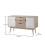 Timber Art Design UK Alford Sideboard 2 Doors 3 Drawers Storage Cabinet Cupboard Oak White 6