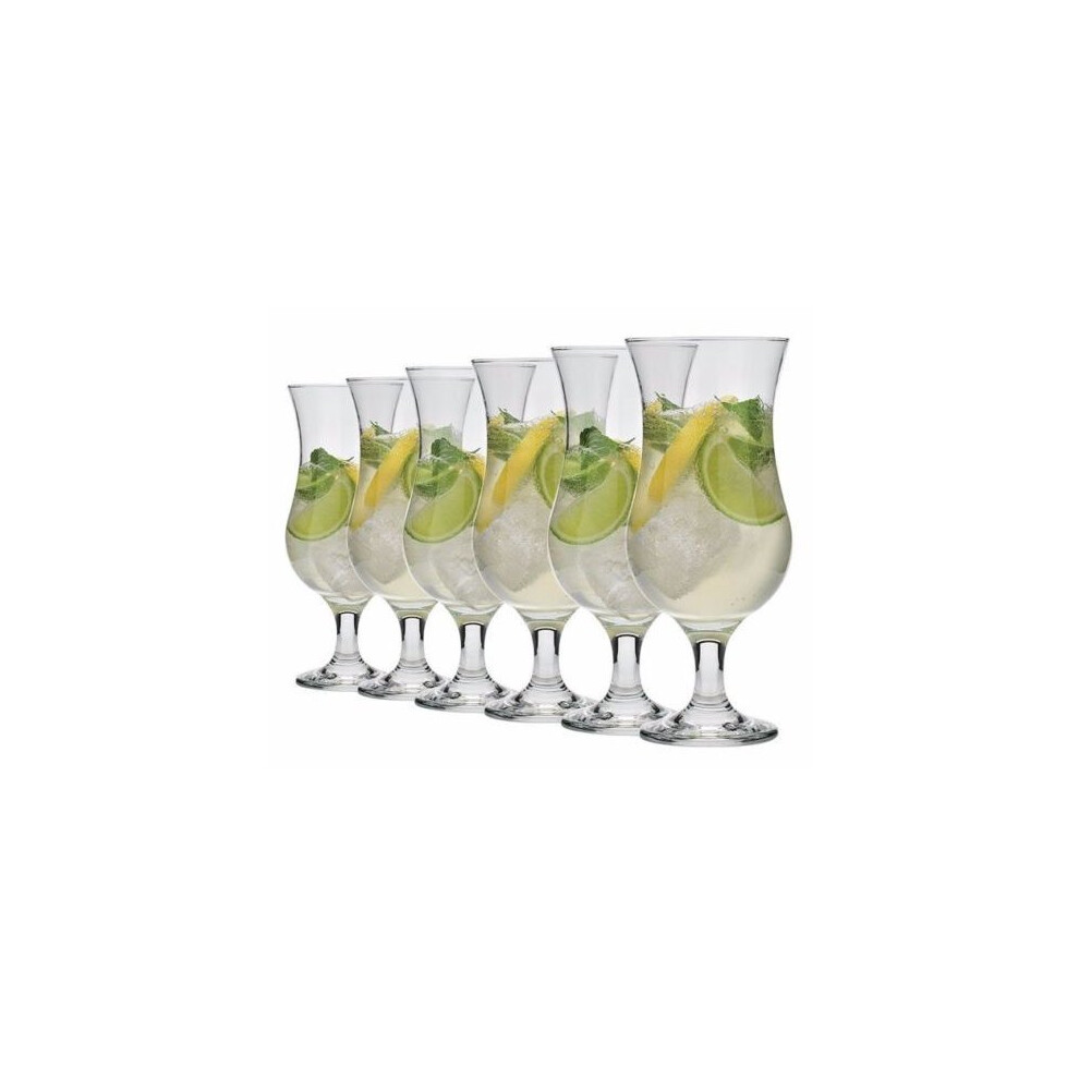 6pc Pina Colada Cocktail Glass Set | 6 Large Cocktail