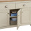 Timber Art Design UK Lisbon Sideboard 3 Doors 2 Drawers Buffet Storage Cabinet Cupboard Cream 2