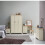 Timber Art Design UK Lisbon Dressing Table 3 Drawer Set Cream Makeup Desk Stool Mirror 10