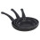 Blaumann (Matt Black) 3 Pc Frying Pan Set With Soft Touch Handles and 6 Pc Kitchen Tool Set 4