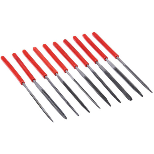 10Pc Mini Needle File Set Precision Micro Files Craft Metal Work Amtech E1750