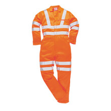 (Orange, 3 XL) Hi-Vis Polycotton Coverall RIS