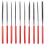 10Pc Mini Needle File Set Precision Micro Files Craft Metal Work Amtech E1750 6
