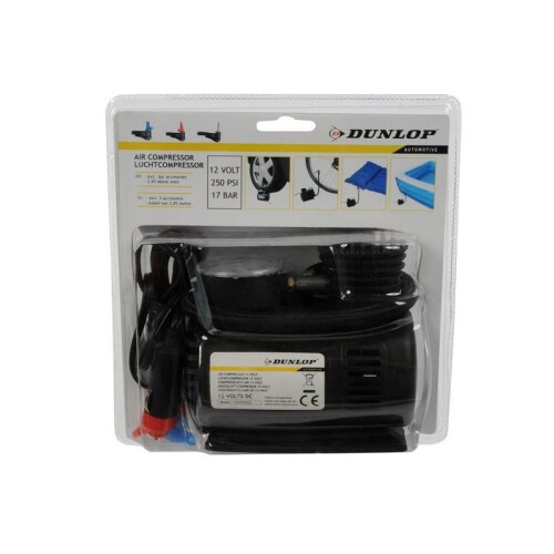 Dunlop 12V Air Compressor Car Footbal Cycle Cigratte Lighter Socket