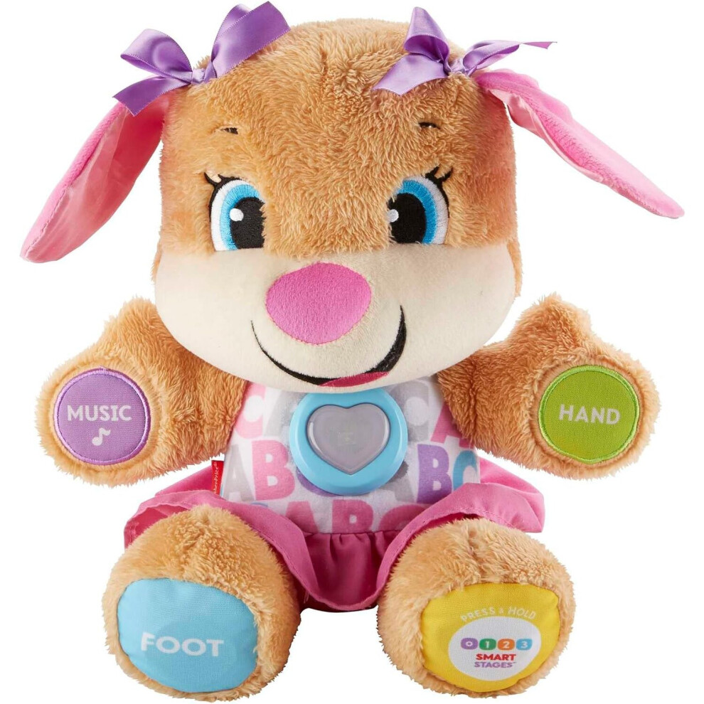 FISHER-PRICE Laugh/Learn Smart Stages Sis Interactive Baby Toys 6 - 36 Months Educational Toys for 1 Year Old Girls and Boys with Music and Lights