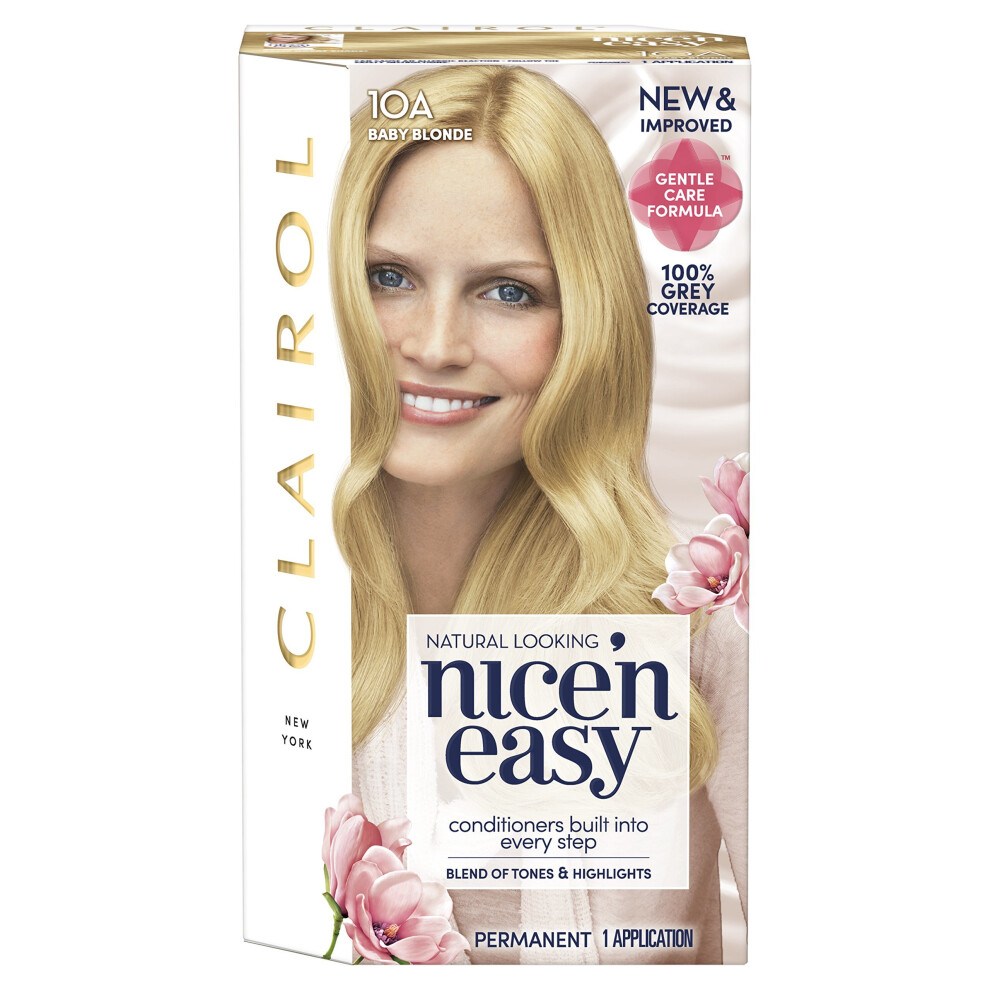 Clairol Nice' N Easy Permanent Hair Dye 10A Baby Blonde