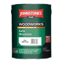 2.5LTR - JOHNSTONE'S WOODWORKS SATIN WOODSTAIN CLEAR