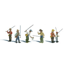 Painted Fly Fishermen (OO/HO figures) Woodland Scenics A1910 free post F2