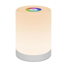 LED Night Light,FiDi Tek Touch Control Chargeable Smart Bedside Table Lamp,Dimmable RGB Color Changing Modes for Kid Baby Bedroom,Office and Camping