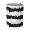 Premier Housewares Premier housewares Black / White Fabric Basket 2