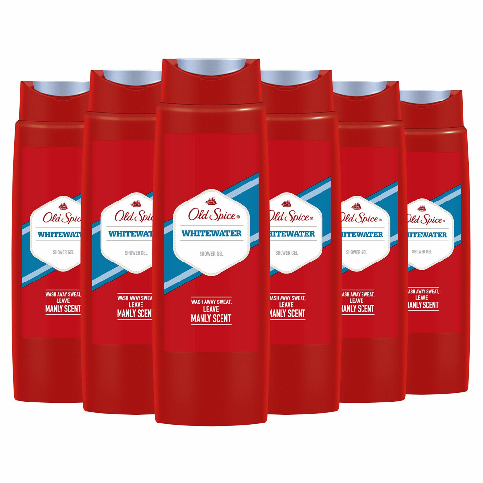 Old Spice Whitewater Shower Gel, case of 6