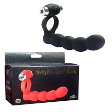 (Black) Avra 7-frequency vibrating male and female masturbator vibrating egg
