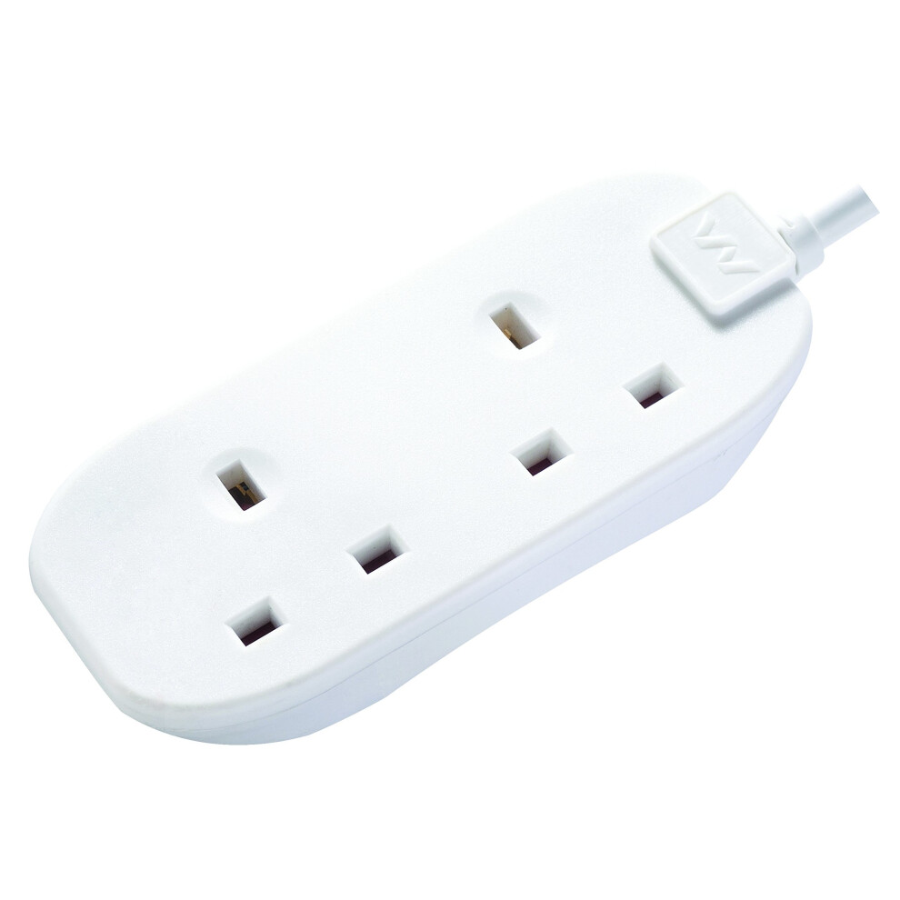 Masterplug Btg5n 2 Socket 13Amp 5M Extension Lead - White 5015056379173