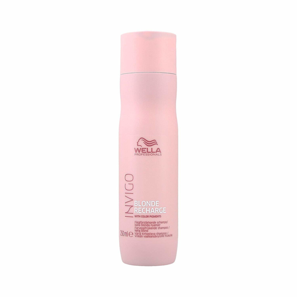 Wella Professionals Invigo Recharge Cool Blonde Colour Refreshing Shampoo, 250ÃÂ ml