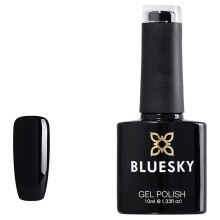 Bluesky Gel Nail Polish, Blackpool 80518, Classic Black, UV/LED Soak-Off Gel Polish, 10ml