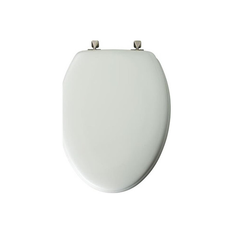 Bemis 144BN 000 White Elongated Wood Toilet Seat