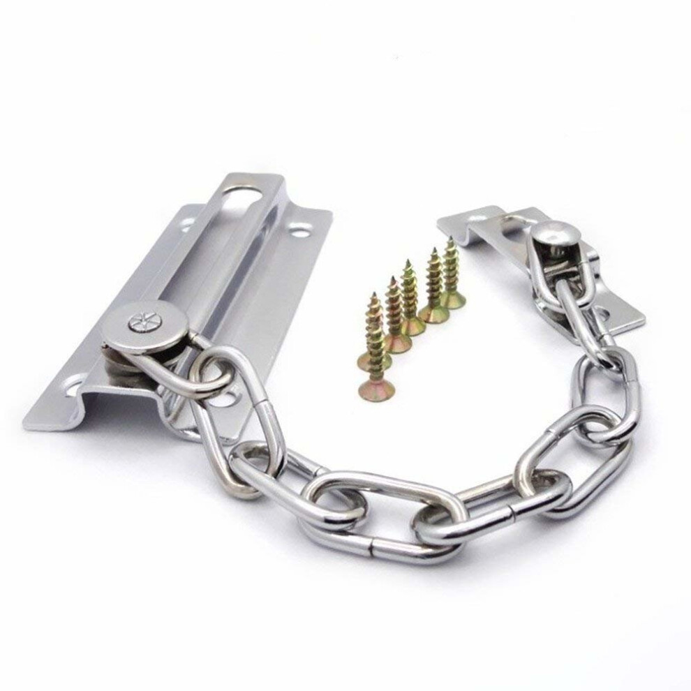 TRIXES High Quality Silver Home Security Door Chain