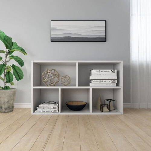 vidaXL reol/skab hvid 50x25x80 cm spånplade 2