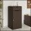 vidaXL Gartenschrank Braun 55x55x111 cm Poly Rattan 1
