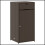 vidaXL Gartenschrank Braun 55x55x111 cm Poly Rattan 5